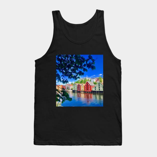 Colorful Houses in Norway Tank Top by Raiza